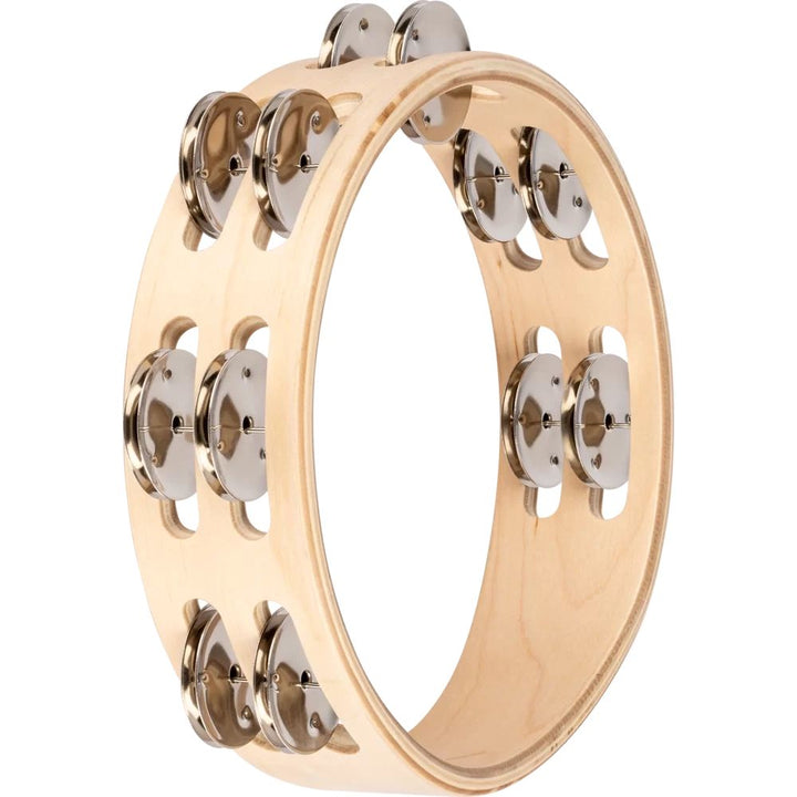 Nino Percussion Double Row Wood Tambourine - 8''