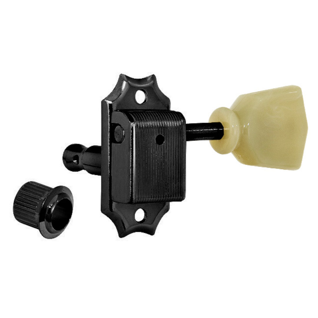 Allparts TK-0770 Gotoh SD90 Vintage-style 3x3 Keys with Keystone Buttons Black