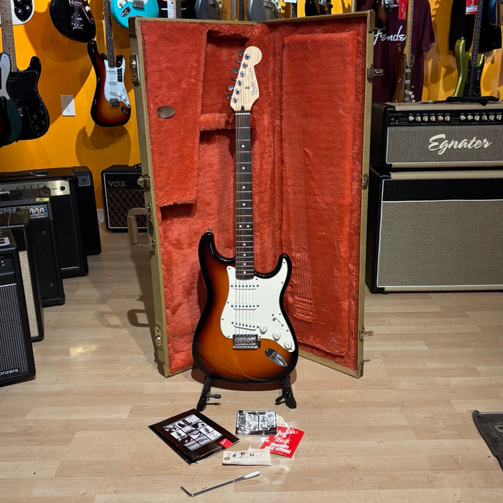 Fender - MIM STD 50th Ann. Stratocaster w/ Tweed HD Case (Rosewood - 3TSB - 1996) - USED