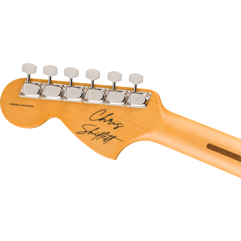Fender USA Chris Shiflett Cleaver Telecaster Deluxe, Rosewood Fingerboard (Charcoal Frost Metallic) Electric Guitar