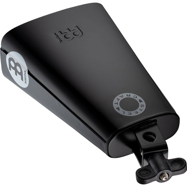 Meinl Percussion 7" Steel Craft Line Cowbell Black powder coated steel Classic Rock Cowbell Big Mouth Low pitch
