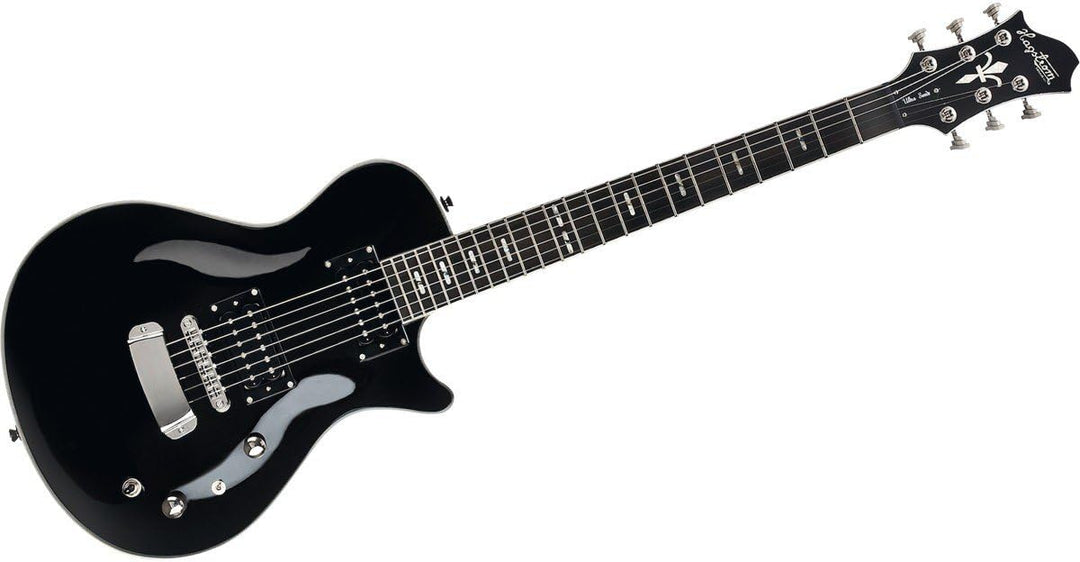 Hagstrom Ulswe-blk Ultra Swede Electric Guitar - Black Gloss