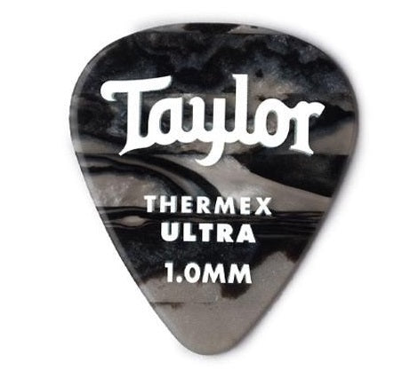 Taylor Prem 351 Thermex Ultra Picks,Blk Onyx, 1.25mm,6-Pack