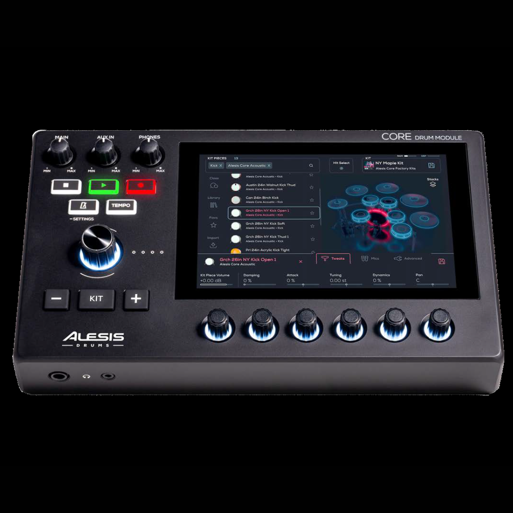 Alesis STRATACOREXUS Nine-Piece Electronic Drum Kit with 7” Touchscreen Drum Module
