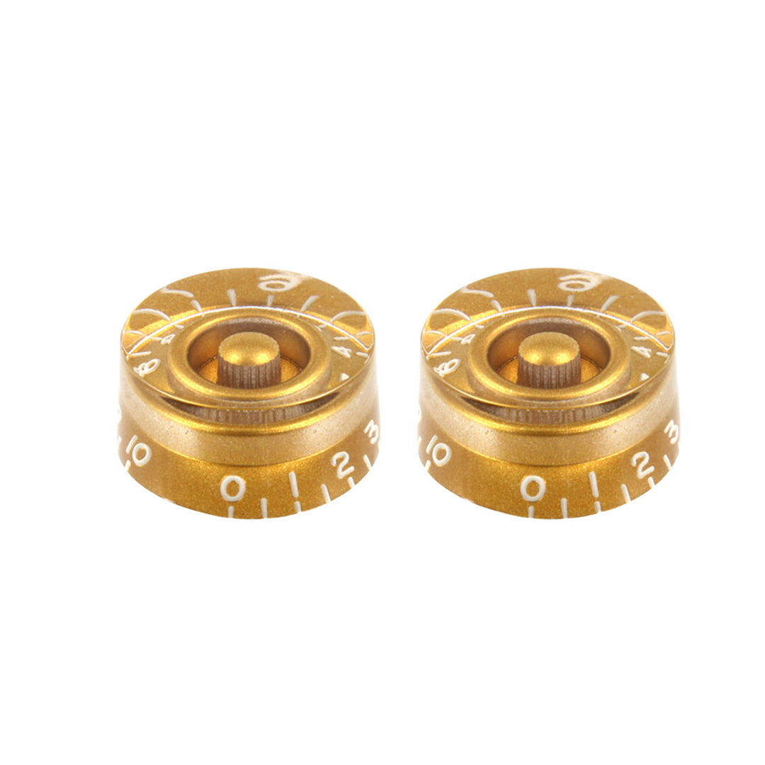 Allparts PK-0130 Set of 2 Vintage-style Speed Knobs Gold