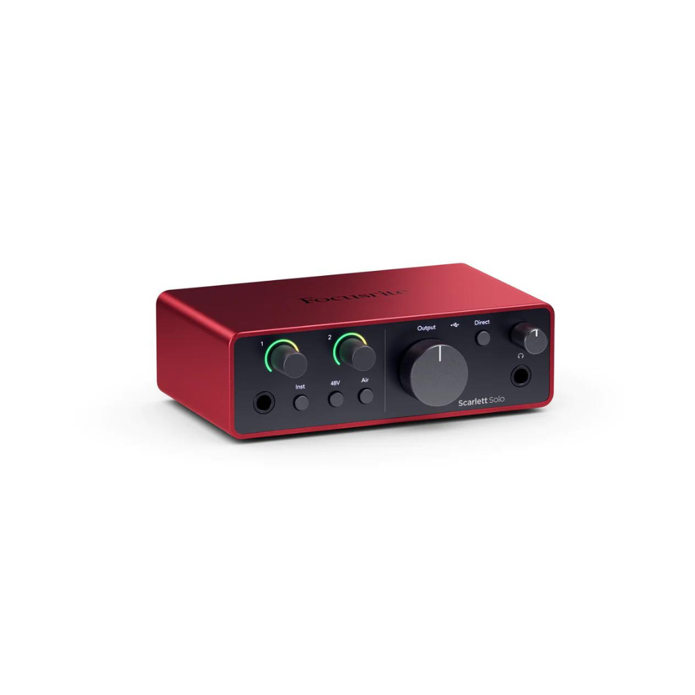 Focusrite Scarlett Solo 4th Gen Studio Pack w/ Mic and Headphones