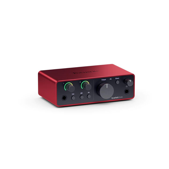 Focusrite Scarlett Solo 4th Gen Studio Pack w/ Mic and Headphones