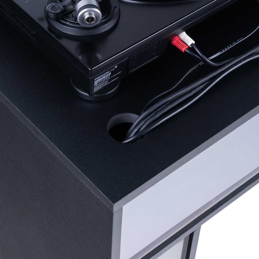 Glorious Modular Mix Station DJ Table w/ Record Storage - Black