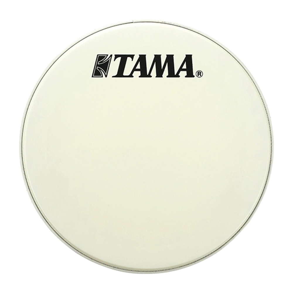 Tama CT22BMSV - 22" White Coated Black Logo Bass Drum Head