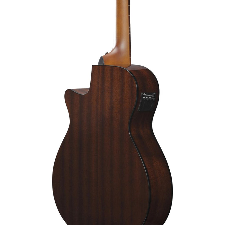 Ibanez AEGB24FEMHS Acoustic/Electric Fretless Bass Guitar - Mahogany Sunburst