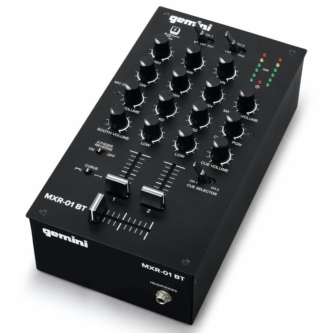 Gemini MXR-01BT 2-Channel Bluetooth DJ Mixer