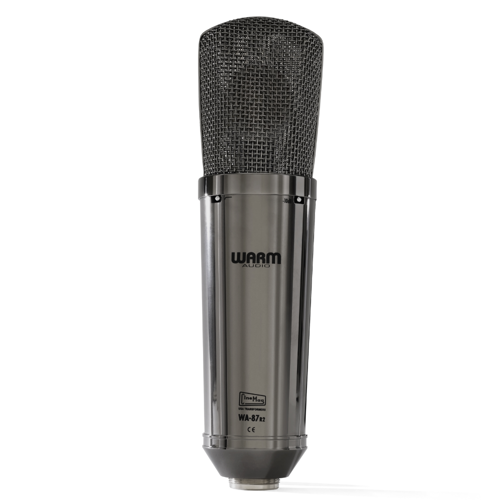 Warm Audio WA-87 R2 TS Limited-Edition Stereo Pair Large-Diaphragm Balanced Condenser Microphone - Titanium Finish