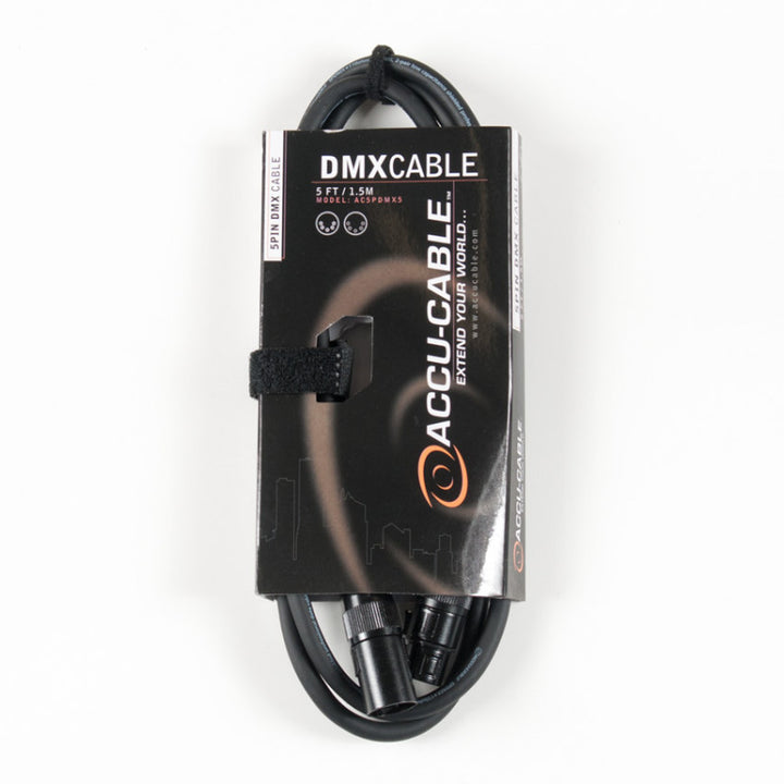 Accu-Cable Standard 5-Pin DMX Cable 5 Feet