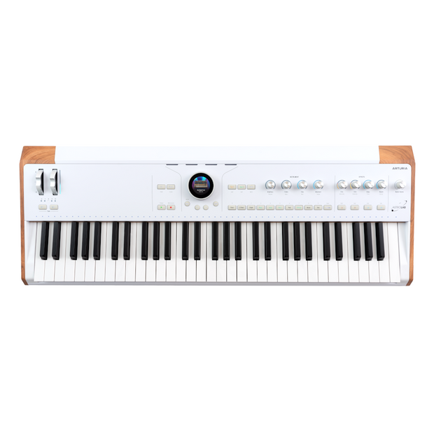 Arturia Astrolab 61 key semi-weighted stage keyboard with aftertouch - White
