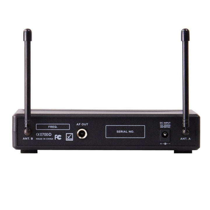 Gemini UHF-02HL Dual-Channel UHF Wireless Microphone System - Lavalier / Headset (S12 517.6+521.5)