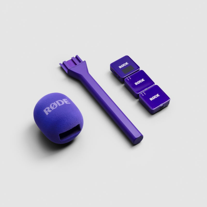 Rode Microphones Interview GO Handheld Adaptor For Wireless GO - Purple