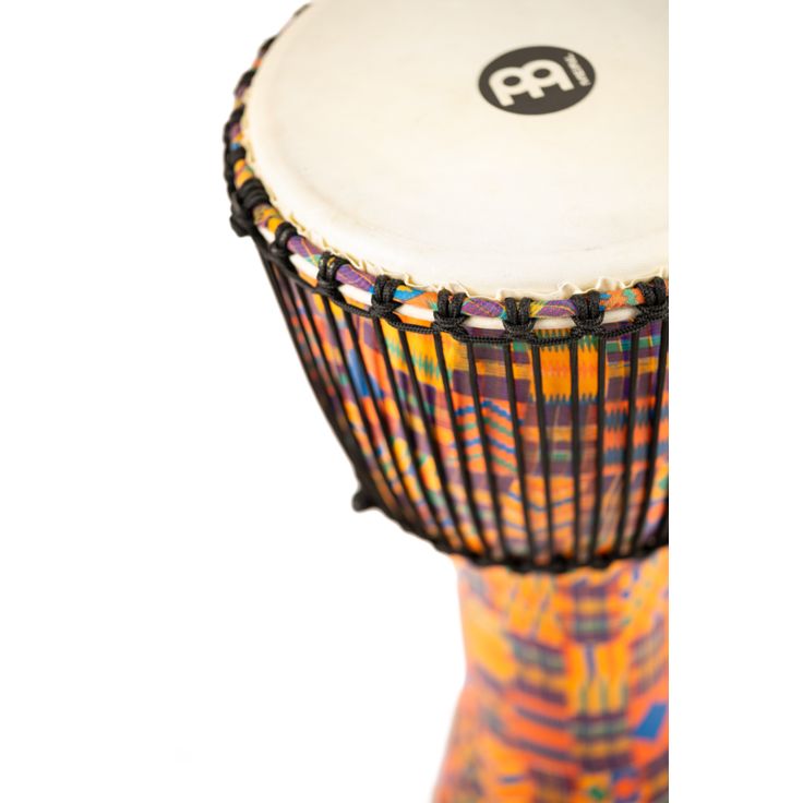 Meinl Percussion 12" Rope Tuned Travel Series Djembe Hand Selected Goatskin Head (Patented) Kenyan Quilt