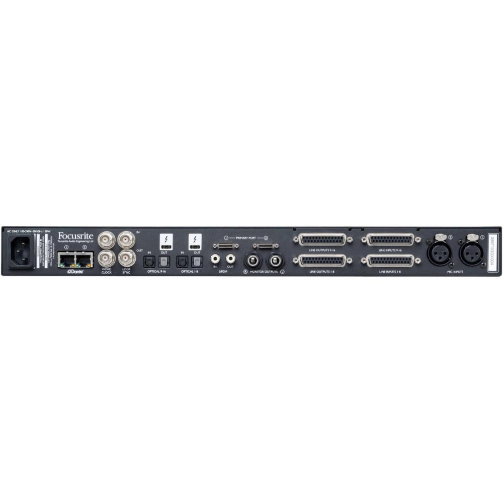 Focusrite Red 16Line 64x64 Audio Interface, 32x32 Dante I/O