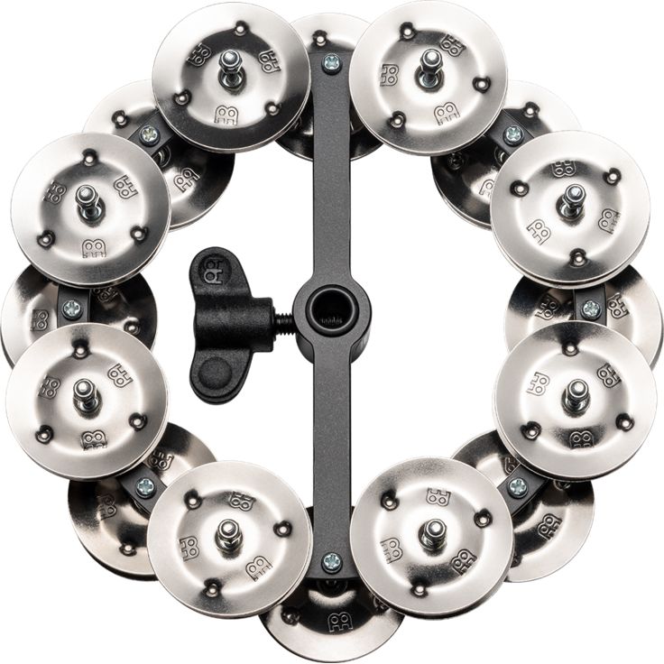 Meinl Percussion 5" HeadlinerÂ® Series Hihat Tambourine Dual row Stainless steel jingles
