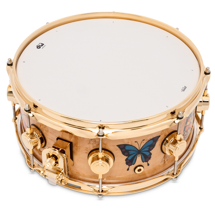 DW DREX5513SSG-SE Sheila E. Collector’s Series ICON Snare, 5.5 x 13" - Birdseye Maple