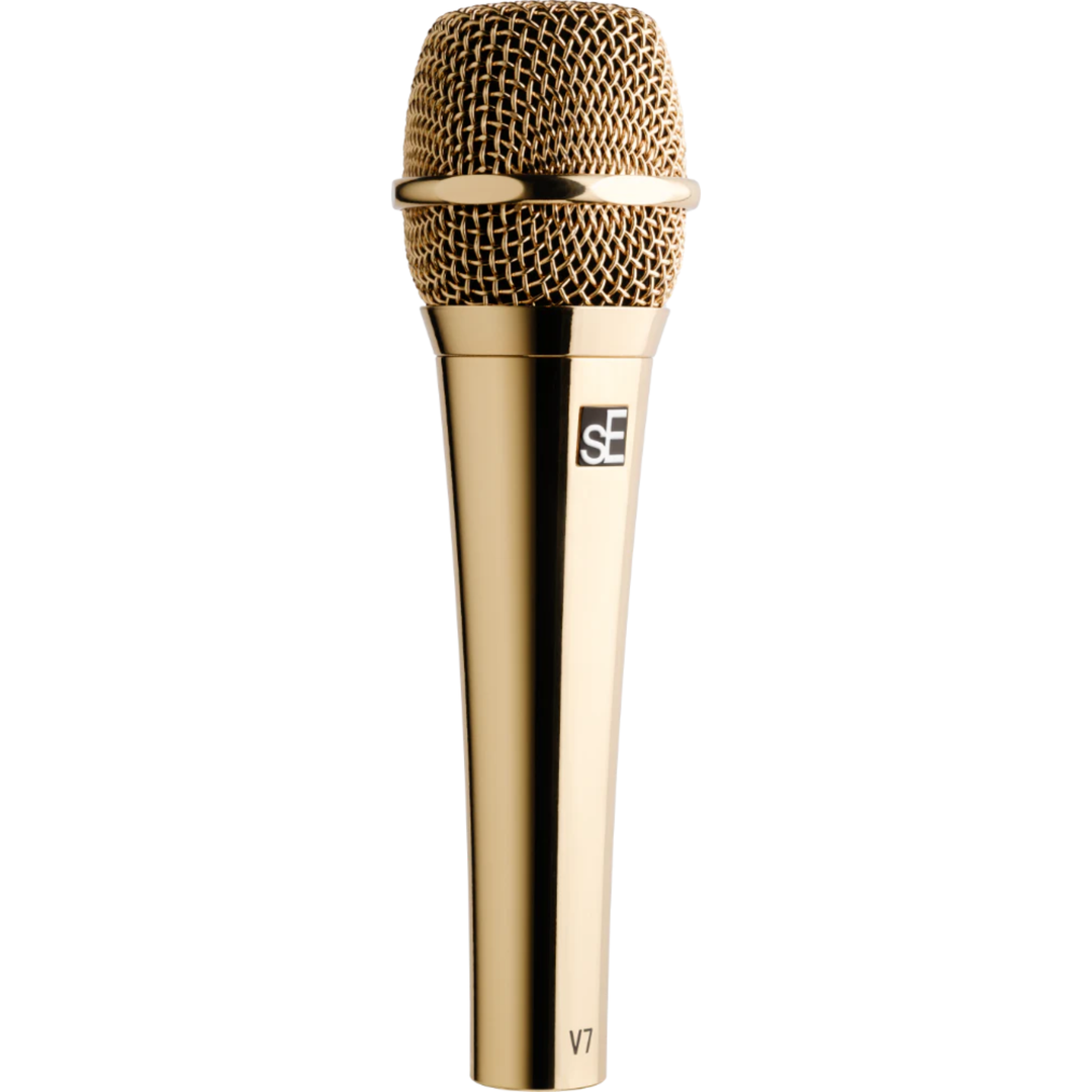 sE Electronics SE-V7GOLD Handheld Supercardioid Dynamic Microphone (Gold)
