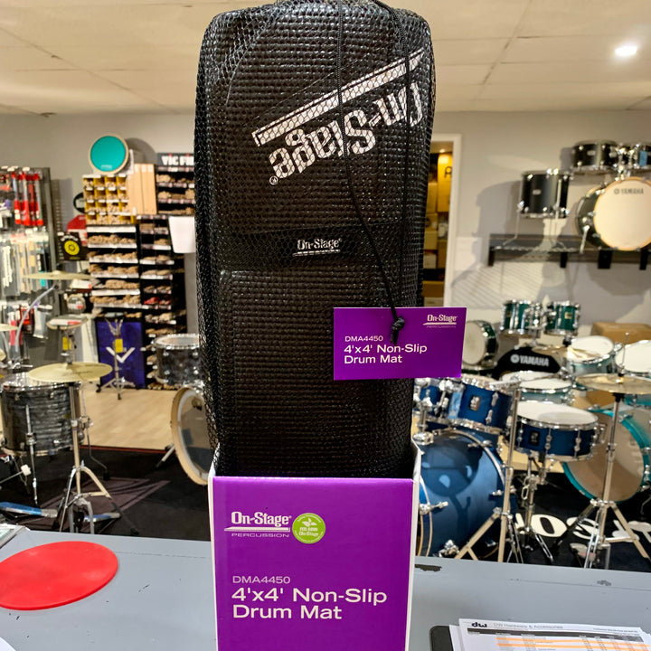 On-Stage DMA4450 Non-Slip Drum Mat - 4' x 4'