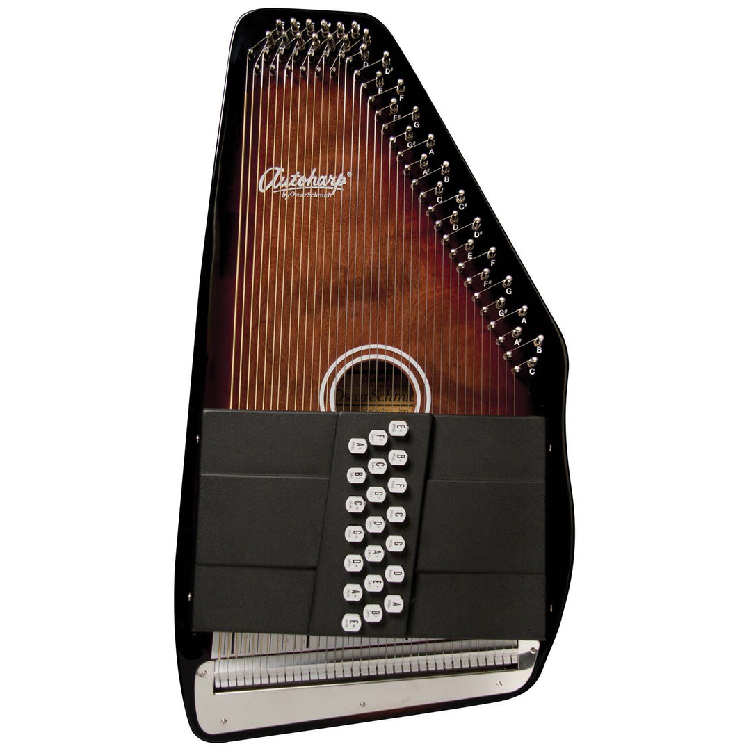 Oscar Schmidt OS21CE Autoharp 21 Chord Classic Tobacco Sunburst