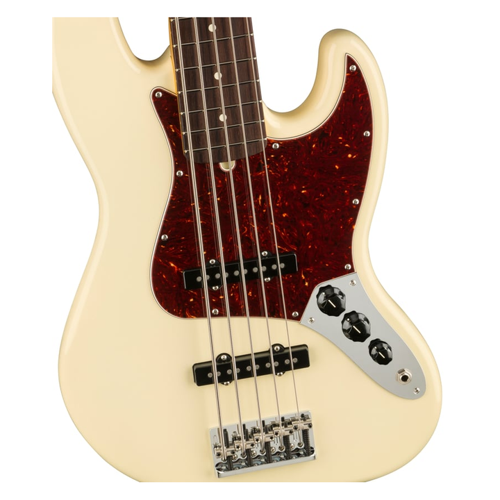 Fender American Professional II Jazz Bass V (Olympic White) Electric Bass Guitar