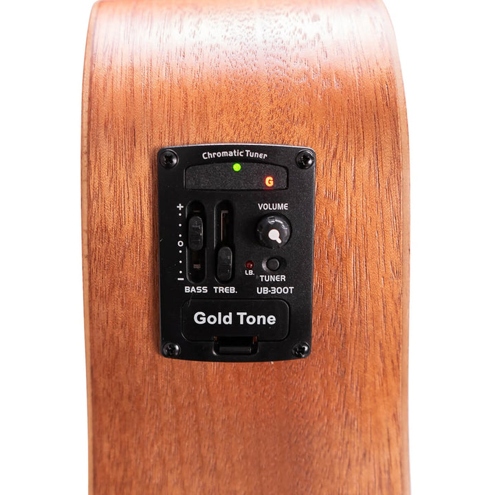 Gold Tone 25-Inch Scale Fretless Acoustic-Electric MicroBass with Gig Bag