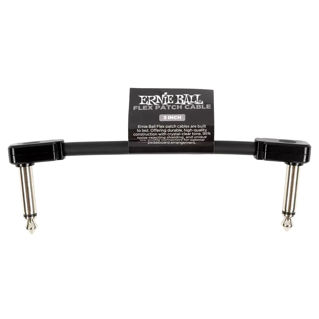 Ernie Ball 6438EB Flex Patch Cable 3" - Black