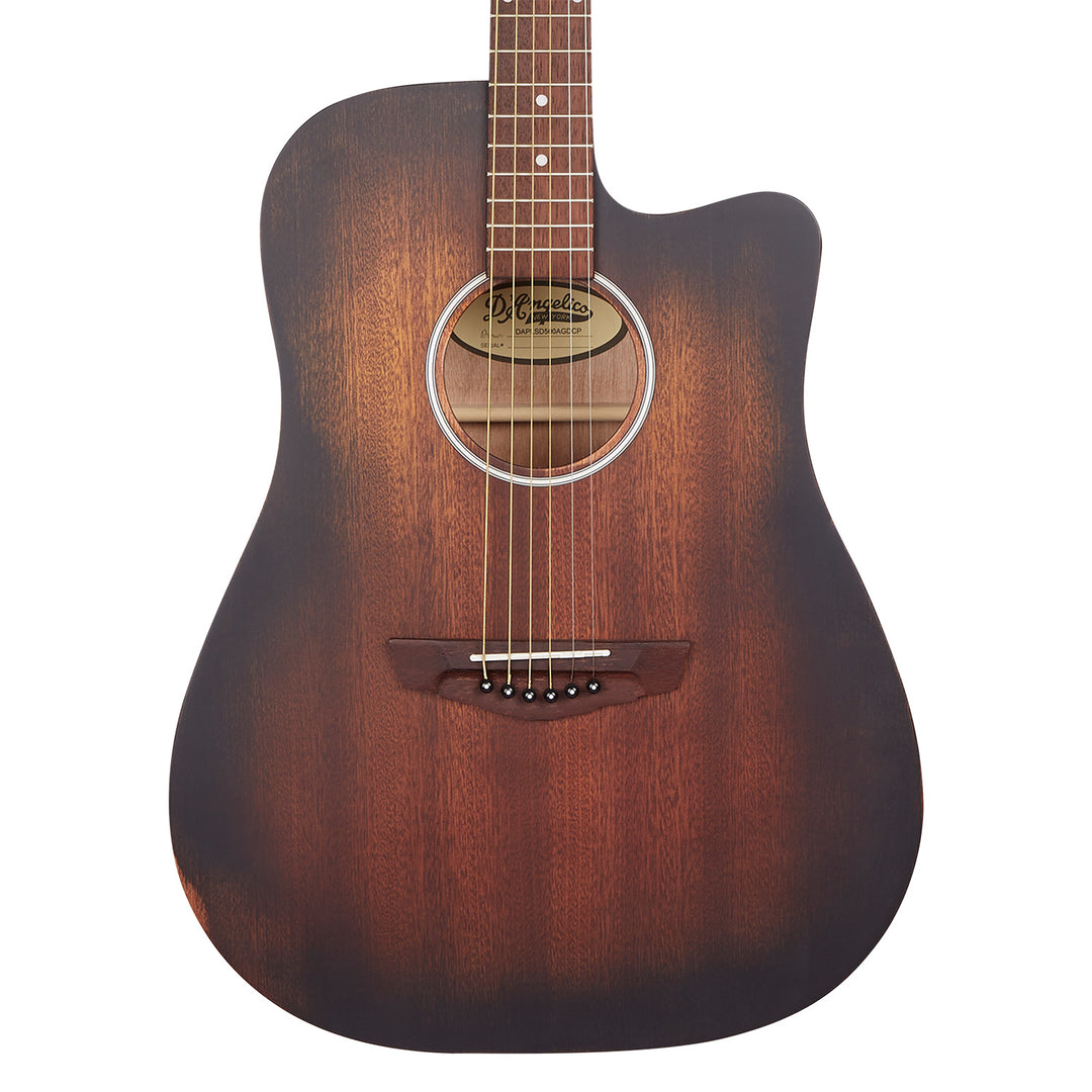 D'Angelico Premier Bowery LS Acoustic Guitar - Aged Mahogany