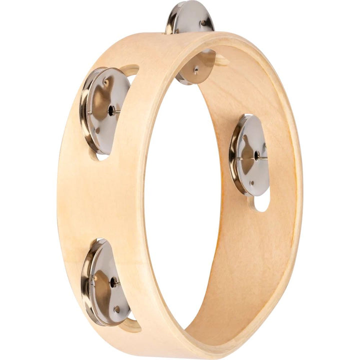 Nino Percussion Single Row Wood Tambourine - 6''