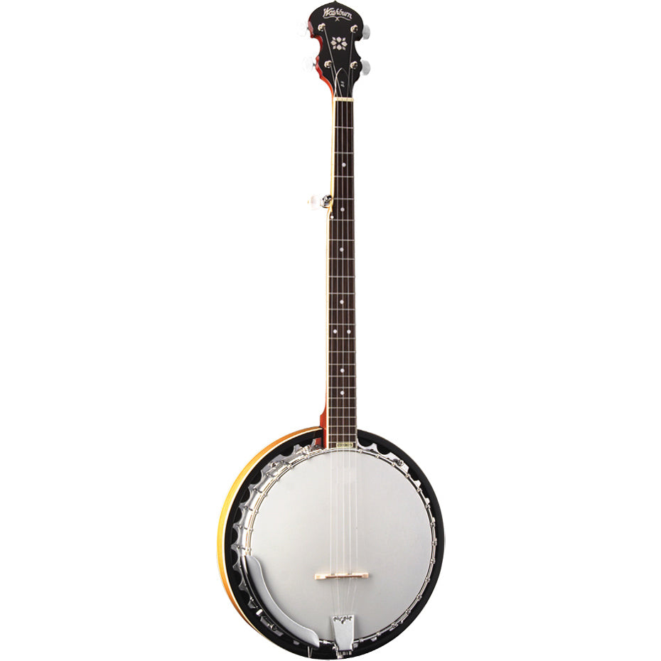 Washburn B9-WSH-A Washburn 5 String ,Remo Top, Mahogany Body Banjo