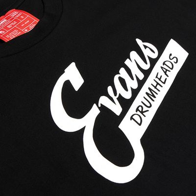D'Addario ATE231314 Evans Tee Wos Retro - Black XL