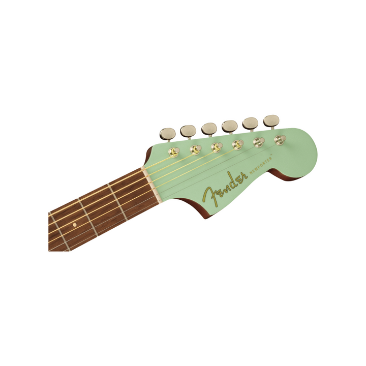 Fender California Series Newporter Player Walnut Fingerboard  White Pickguard - Surf Green