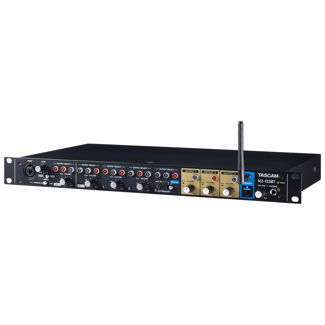 Tascam MZ-123BT Commercial-Grade Multi-Zone Audio Mixer