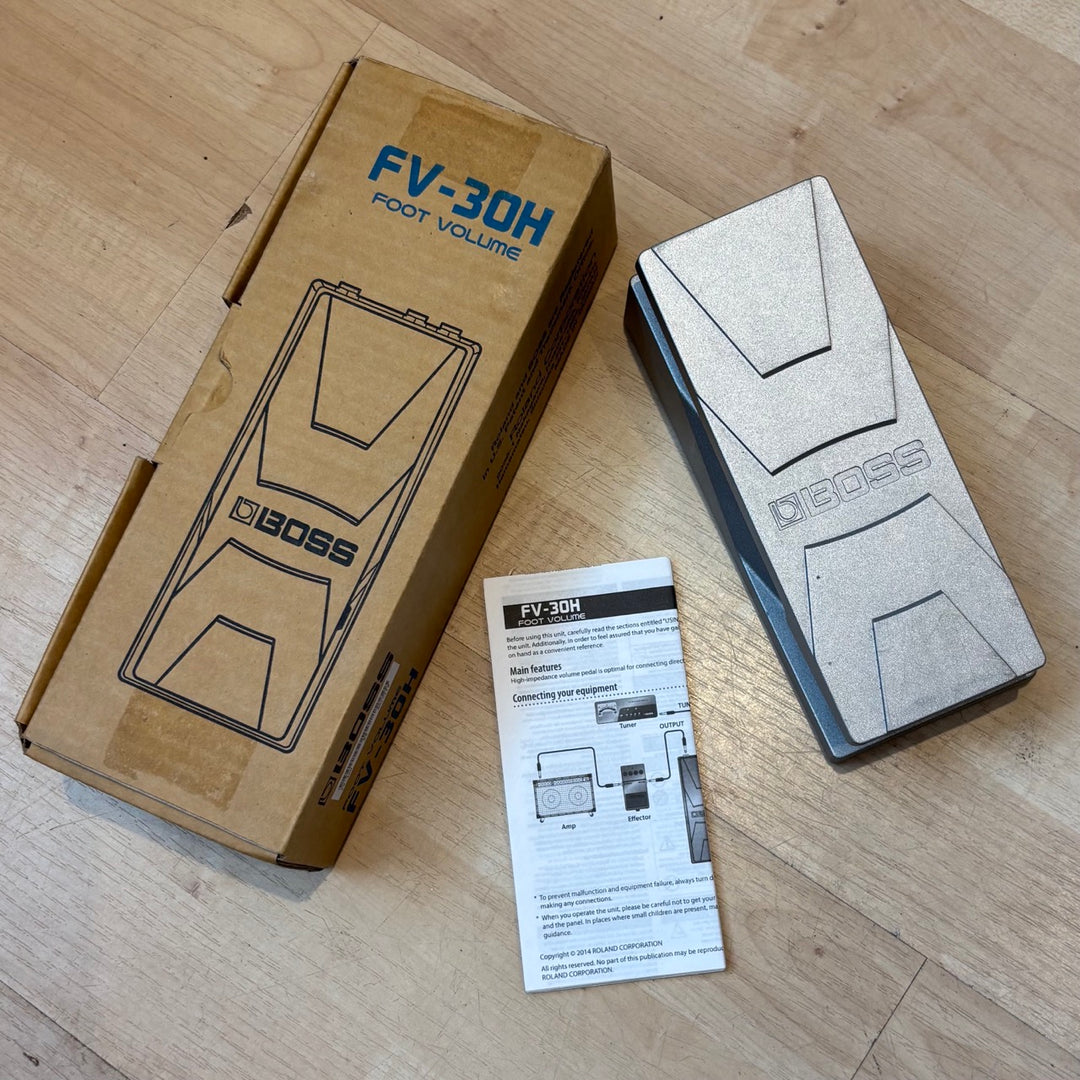 Boss - FV30H Volume Pedal  w/Factory Box & User Guide (High Impedance - 2018) - USED