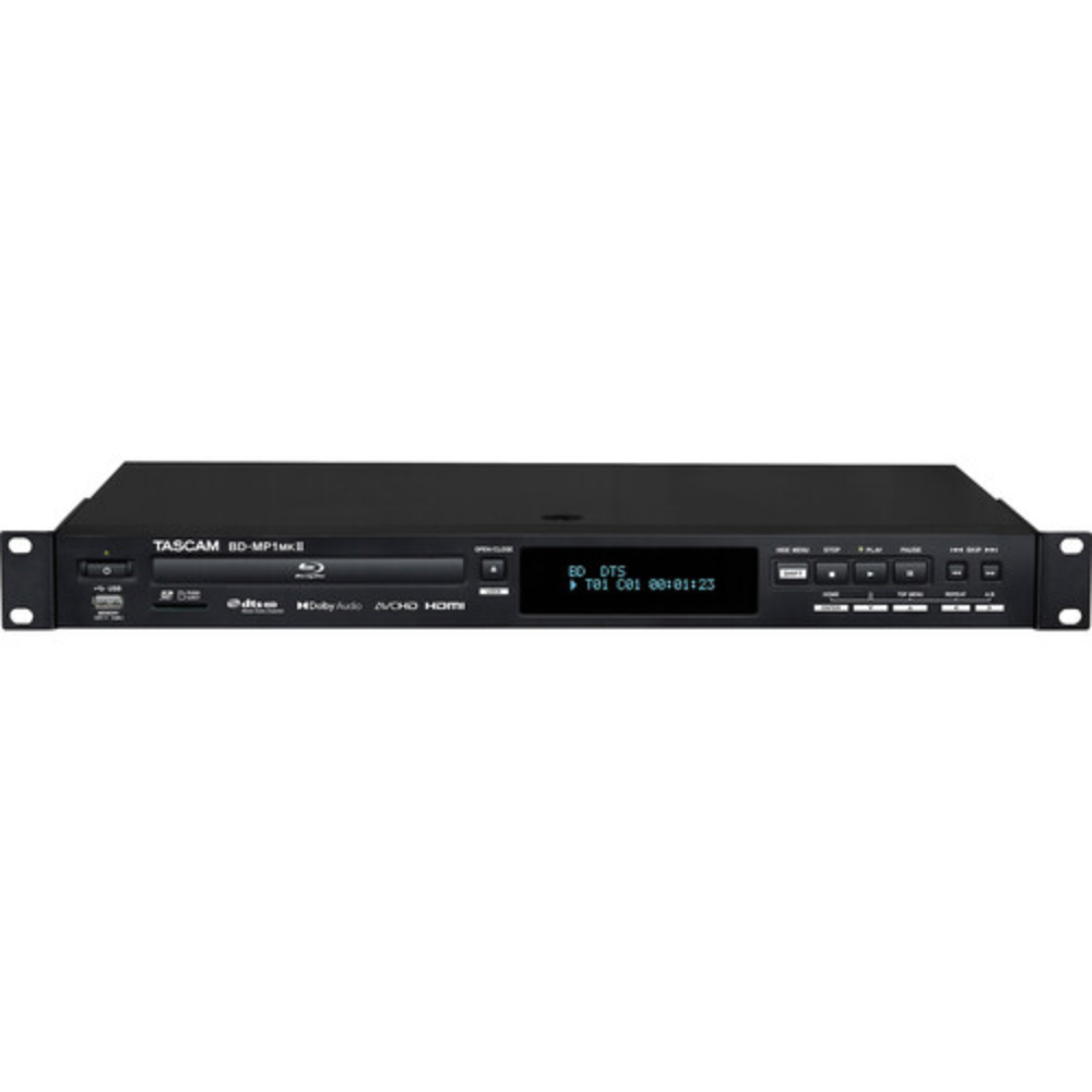Tascam BD-MP1MKII Blu-Ray Player with SD and USB Playback (1 RU)