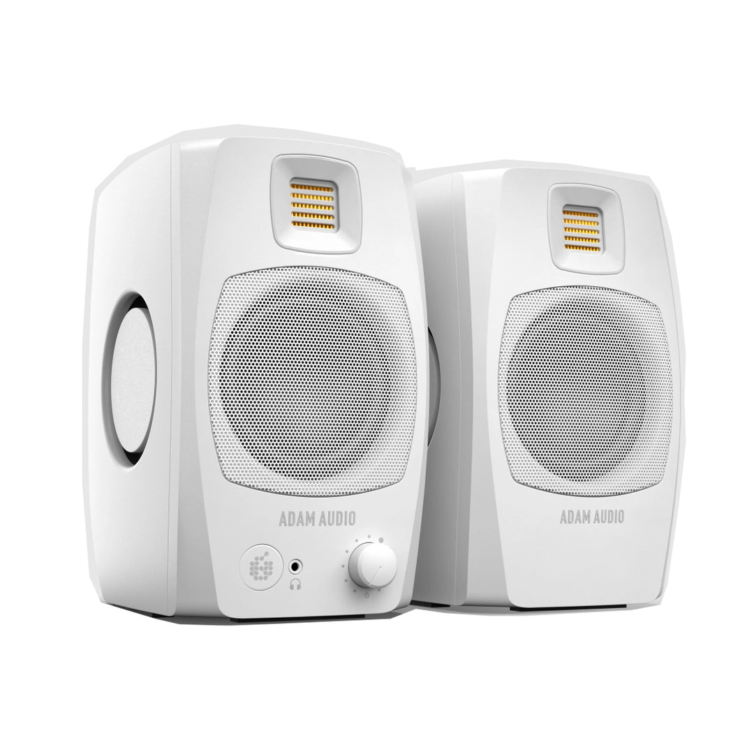 Adam Audio D3V Active Desktop Monitor System - White (Pair)