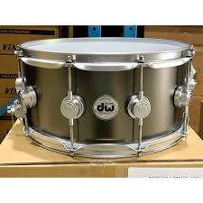 DW Collectors Series 6.5 x 14 Satin Black Nickel  Over Brass Snare Drum ( demo model )