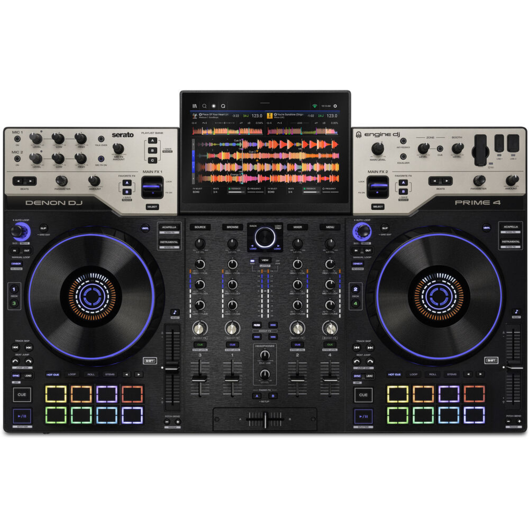 Denon DJ Prime 4 G2 4-Channel Standalone DJ System with  Built-in FX Lighting Output and Stems