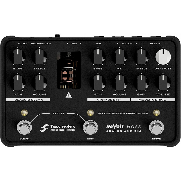 Two Notes TNREVOLTB ReVolt Bass 3-Channel All-Analog Amp