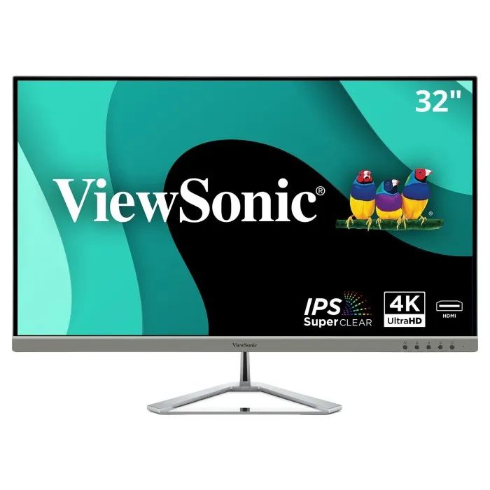 Viewsonic VX3276-4K-MHD 32" (31.5" Viewable) IPS Monitor  4K UHD 3840x2160, Ultra-Slim Frameless Design