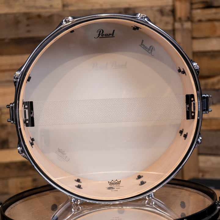 Pearl- DMP1455SC227 - Pearl Decade Maple 14 x 5.5 Snare Drum Satin Slate Black