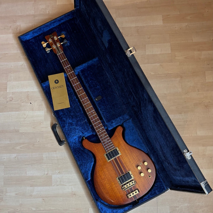VINTAGE - Odyssey - B200 Ash Bass  w/ Original HD Case (Tobacco Shade -1977) - USED