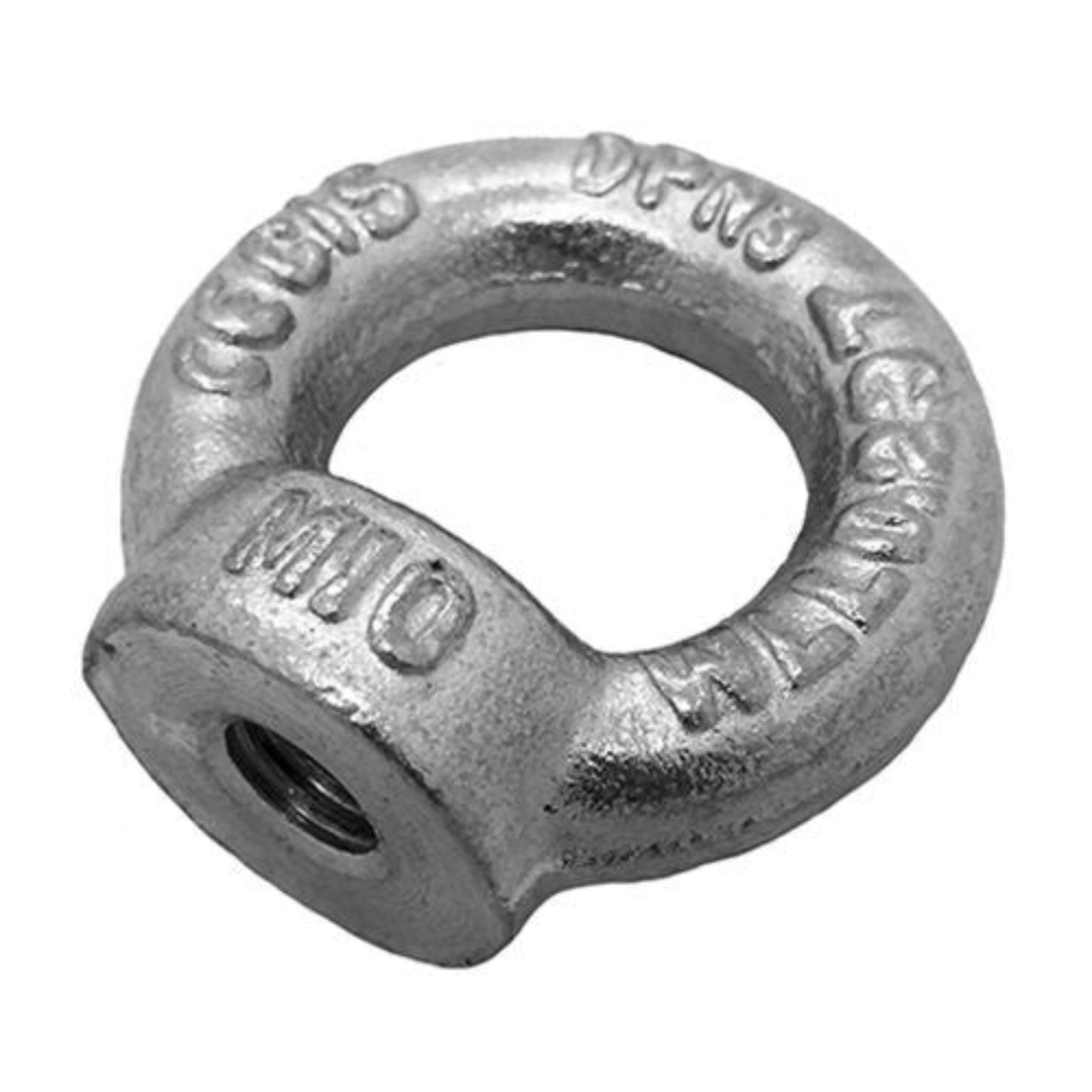 LCG LCG-M10S Ring Nut M10 DIN 582 (Silver)