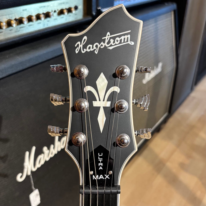 Hagstrom Ultra Max Electric Guitar with Hard Shell Case (Fall Sky Satin) ULMAX-FSK