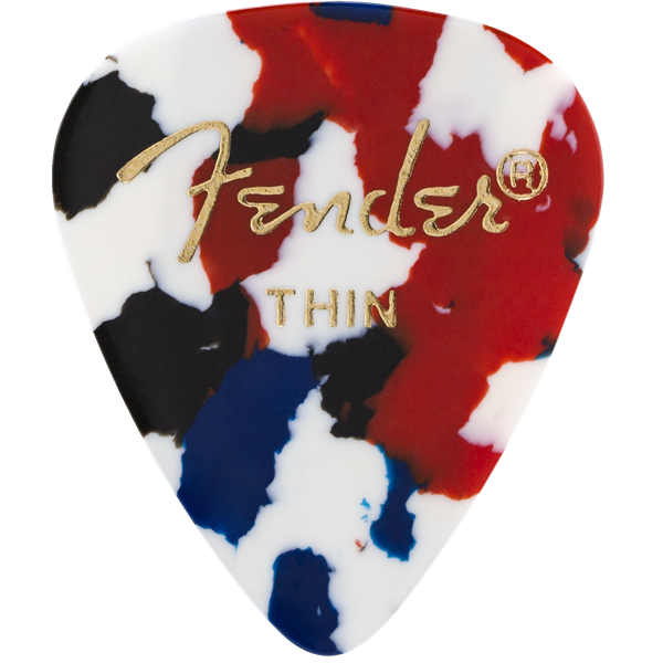 Fender 351 Shape Premium Picks -12 Count Pack - Confetti