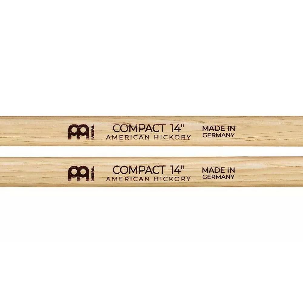 Meinl SB140 Compact 14" Drumstick, Hickory, Medium, Oval tip, Pair