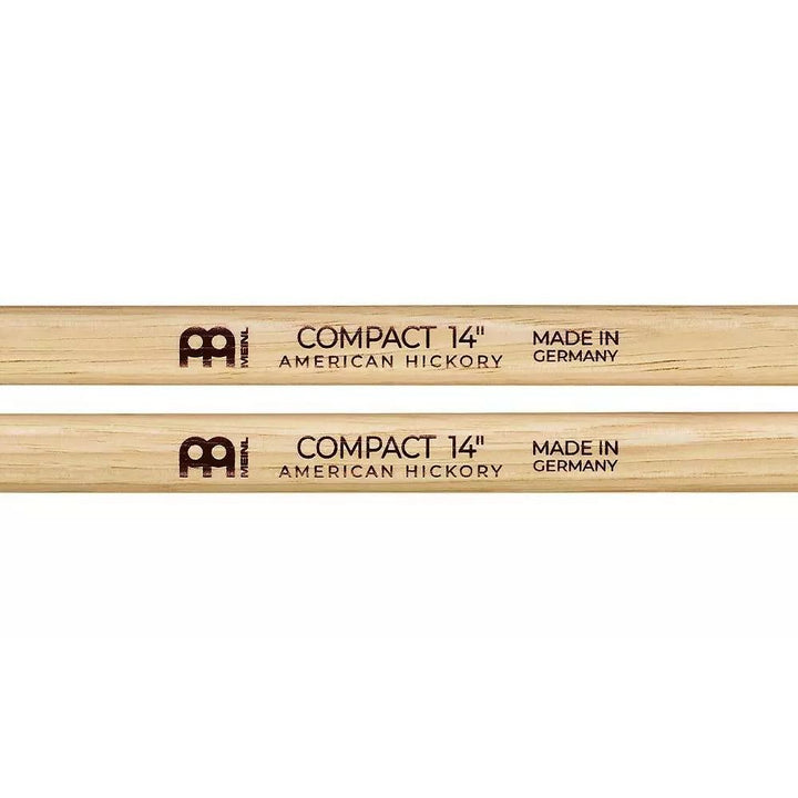 Meinl SB140 Compact 14" Drumstick, Hickory, Medium, Oval tip, Pair